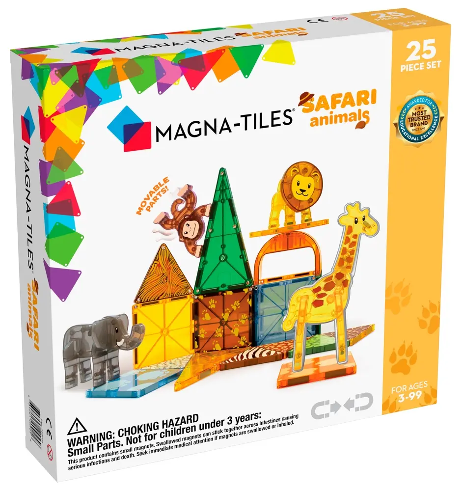 Magna-Tiles Safari Animals 25 stk.