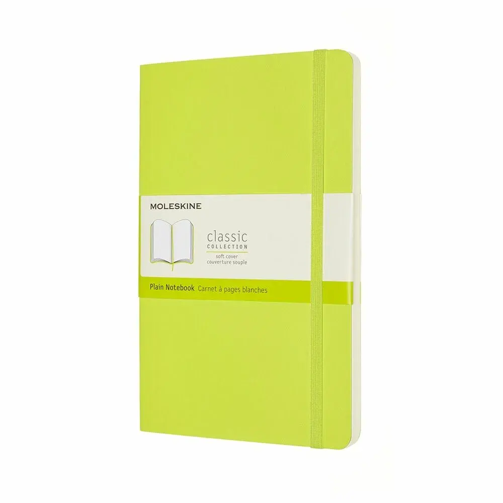 Notesbog Moleskine classic large soft r myr green 13x21cm