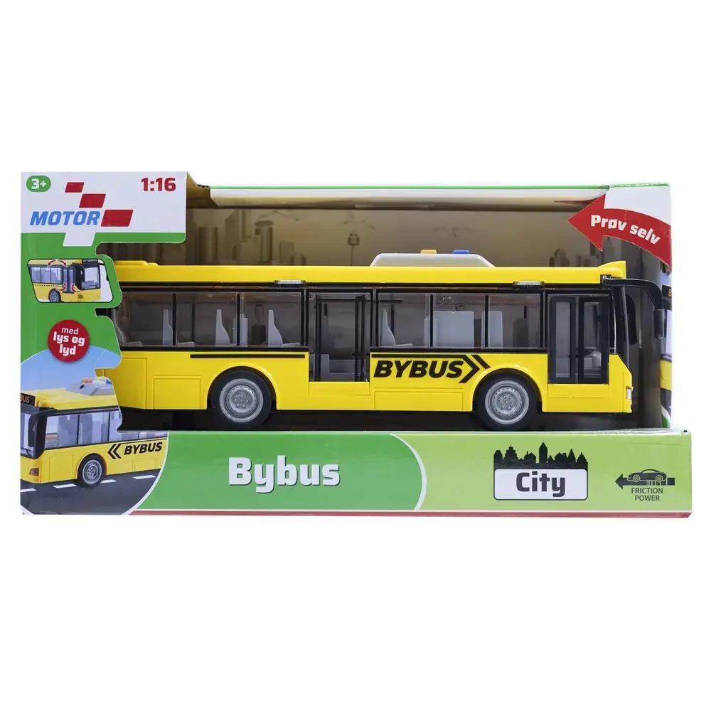 Bybus med lys og lyd 28,5 cm