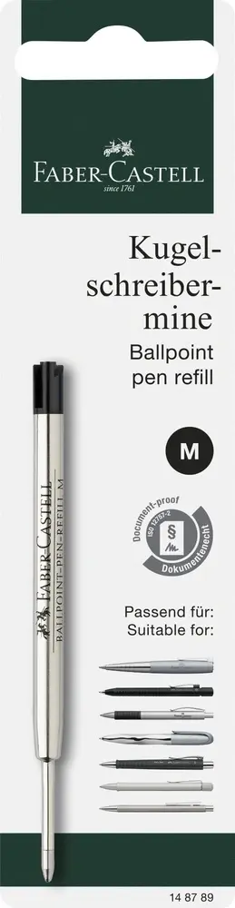 Refill Faber-Castell kuglepen m sort bk