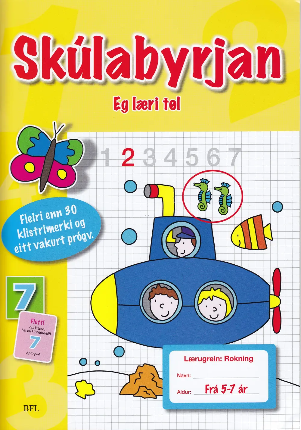 Skúlabyrjan-Eg læri tøl