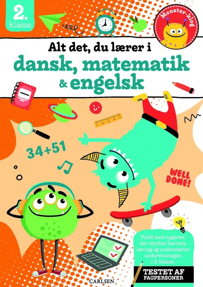 Alt det, du lærer i dansk, matematik & engelsk - 2. klasse