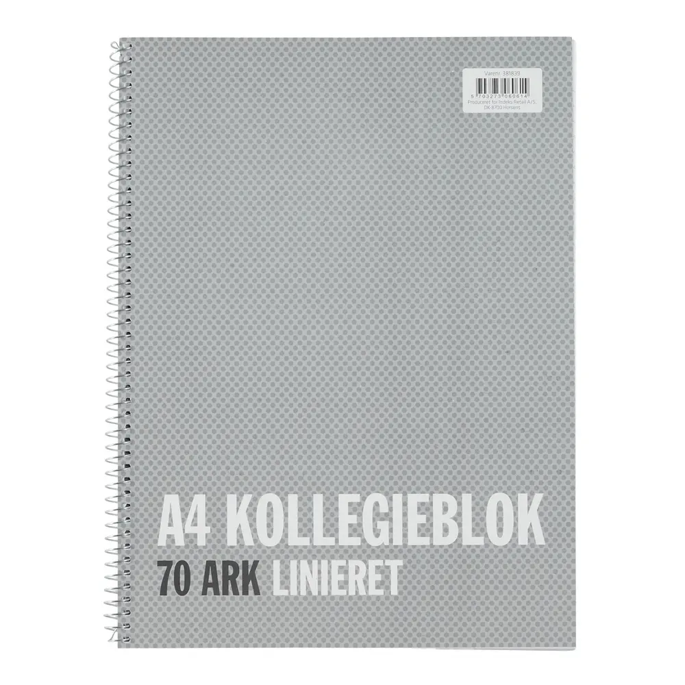 Kollegieblok A4 Relief kvadreret