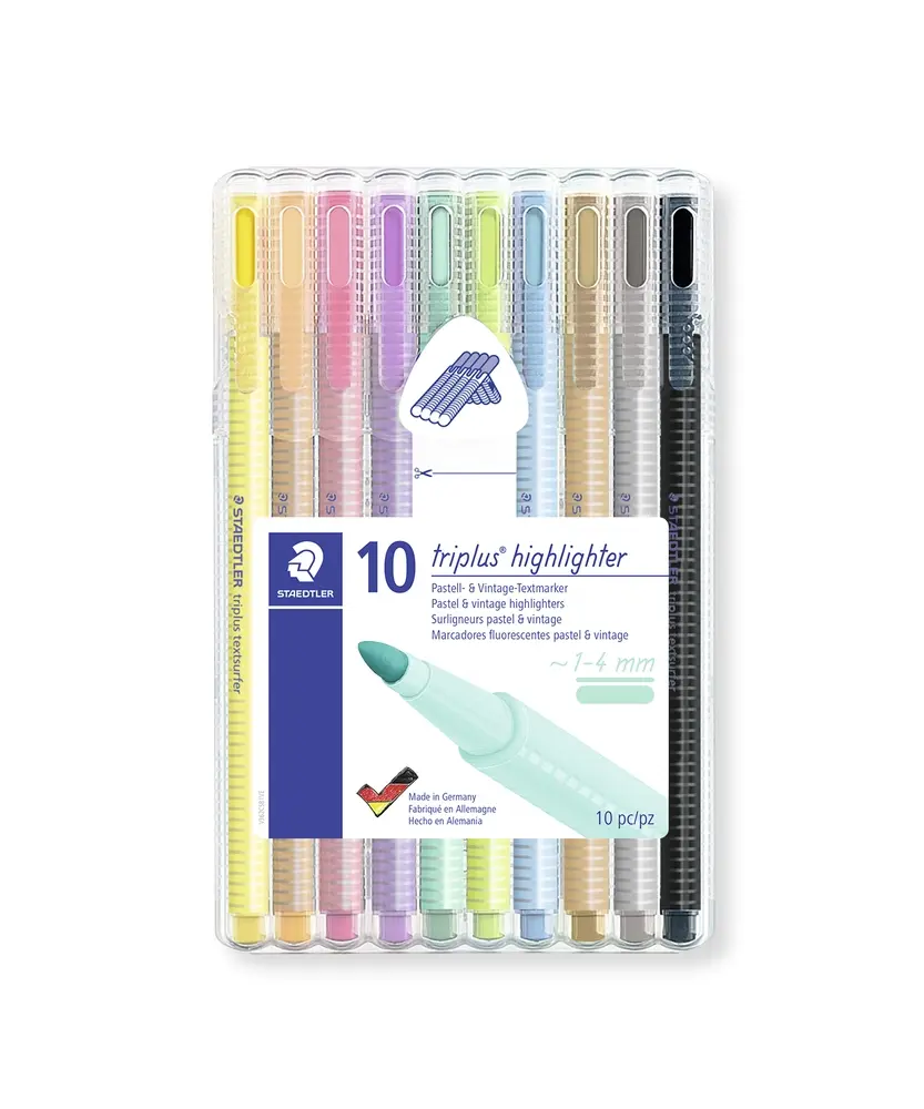 Highligther Staedtler  triplus pastel 10 stk