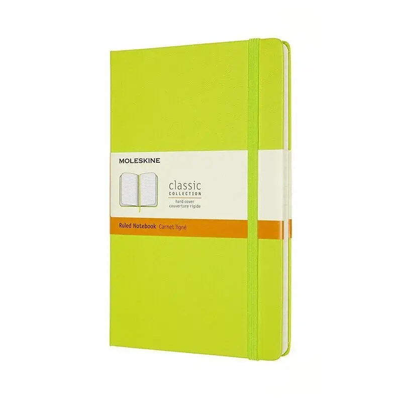 Notesbog Moleskine classic large hard r hyd.blue 13x21cm