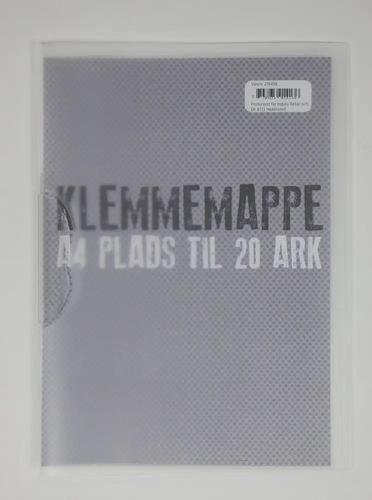 Klemmappe A4 Relief m/clips klart