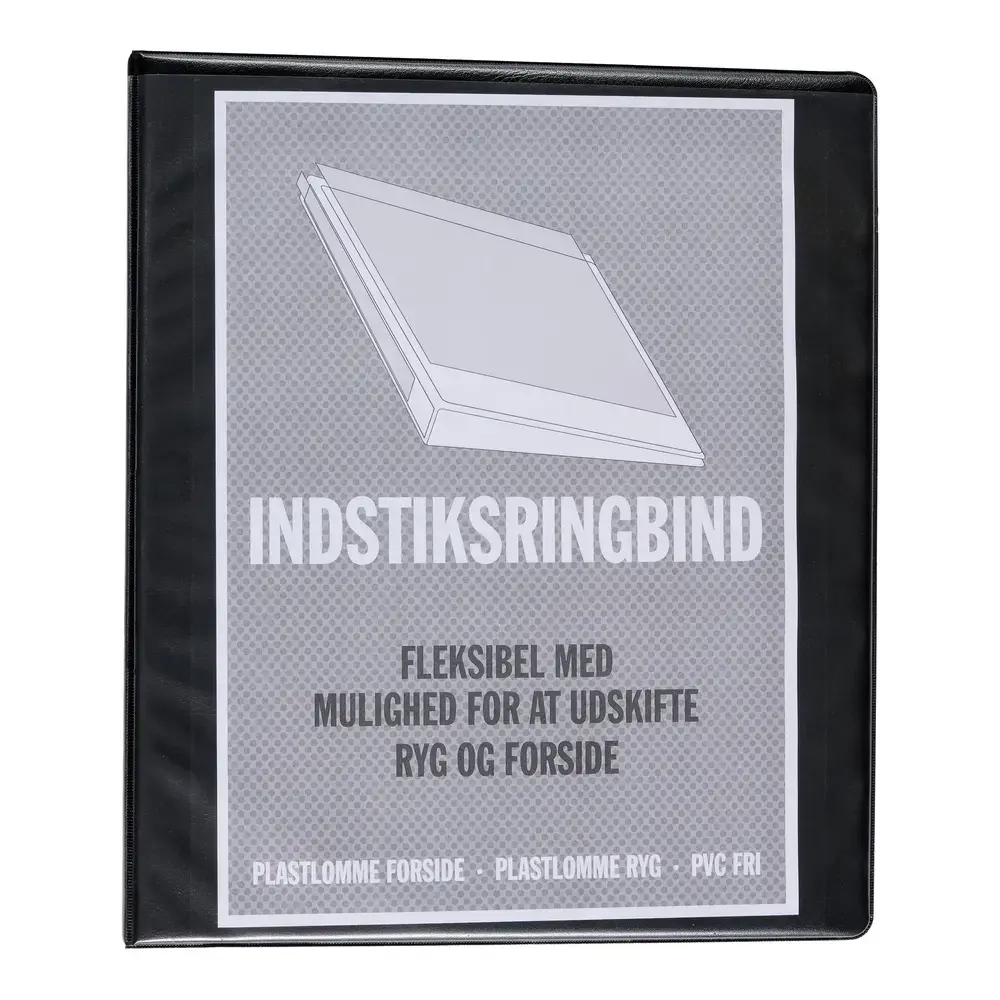 Indstiksringbind Relief hvid A4 37mm