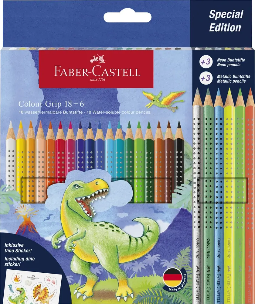 Farveblyanter Faber-Castell 18+6