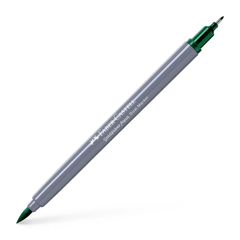 Tusser dobbelt Goldfaber Aqua dark green 264