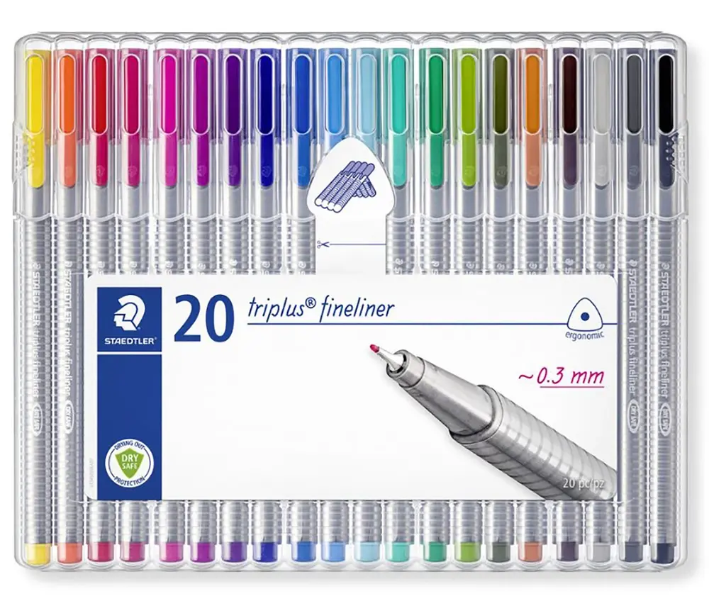 Fineliner Staedtler triplus 20 ass.