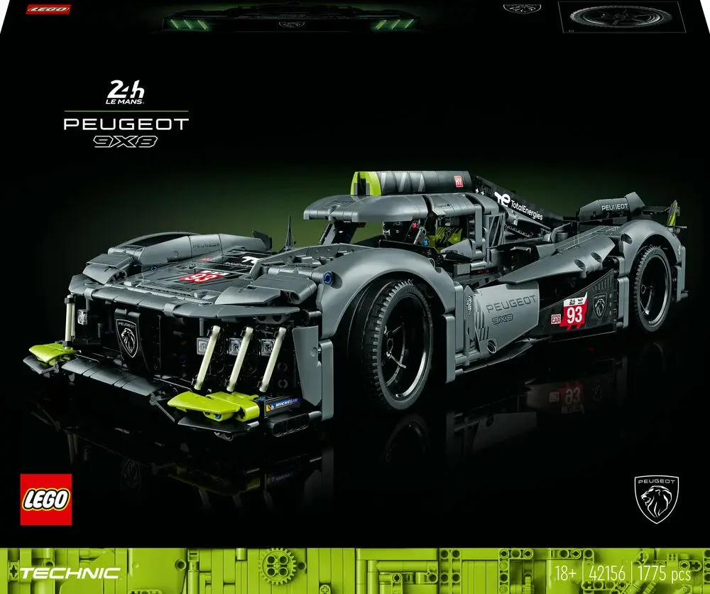 42156 LEGO TECHNIC PEUGEOT 9X8 24H Le Mans Hybrid Hypercar